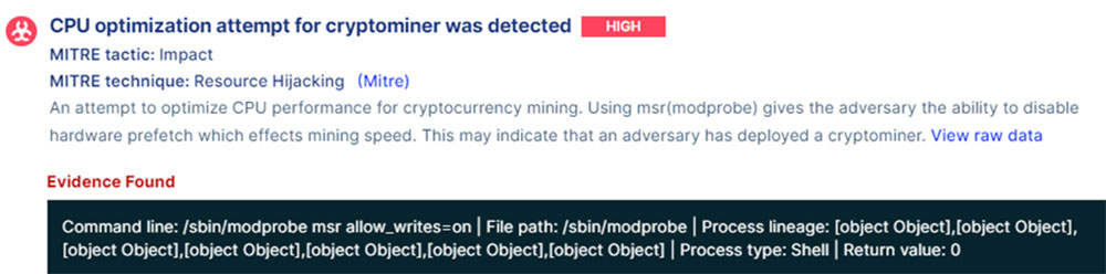 Events detection from CNDR