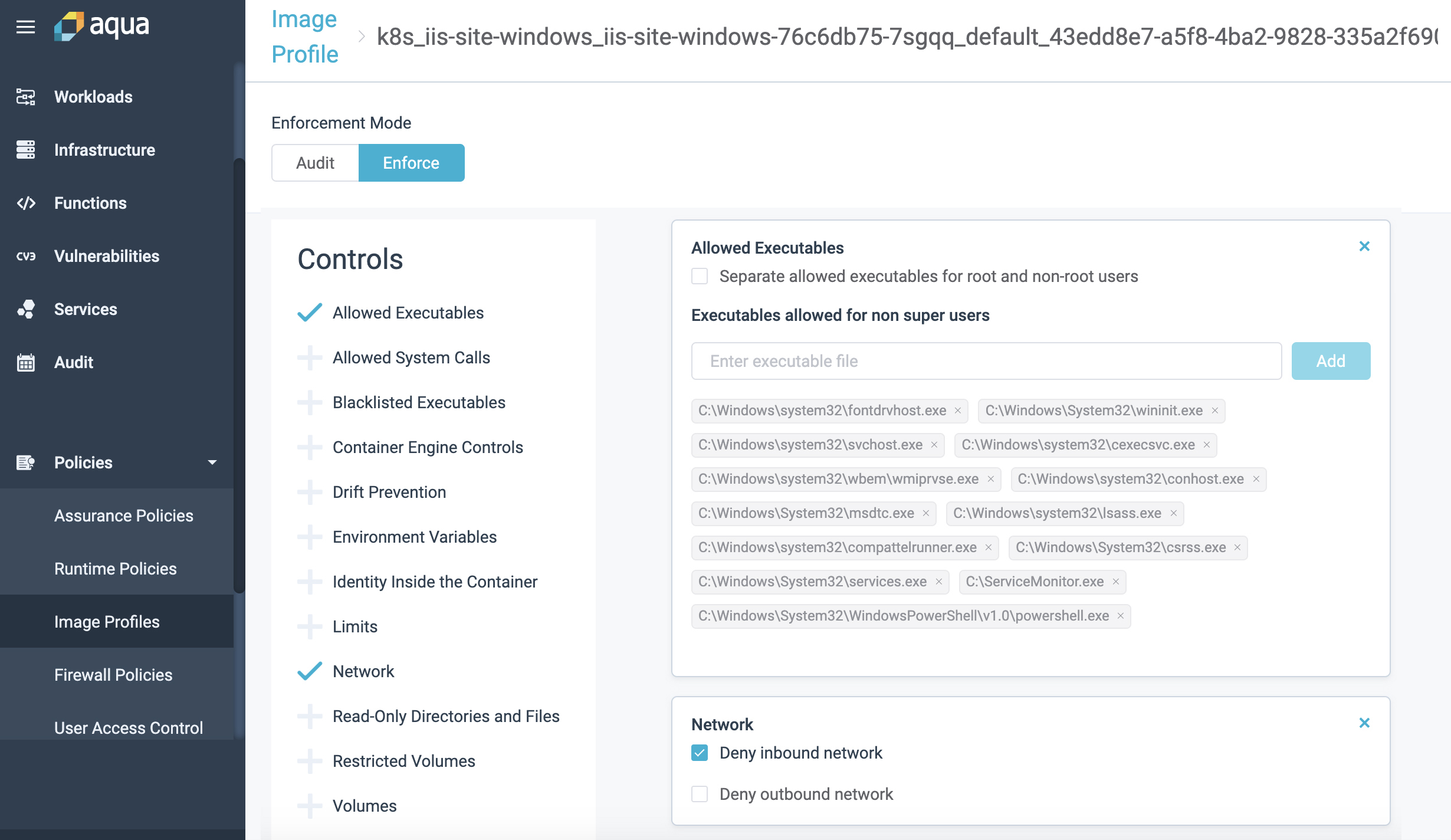 Securing GKE windows containers 